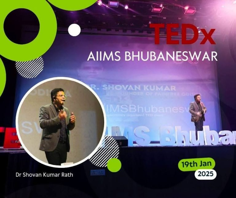 Dr Shovan Kumar Rath participated in Tedx talk on Pain Managment