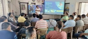 Dr. Shovan Kumar Rath conducting a Chronic Pain Awareness session for Odisha Sales Executives Association.