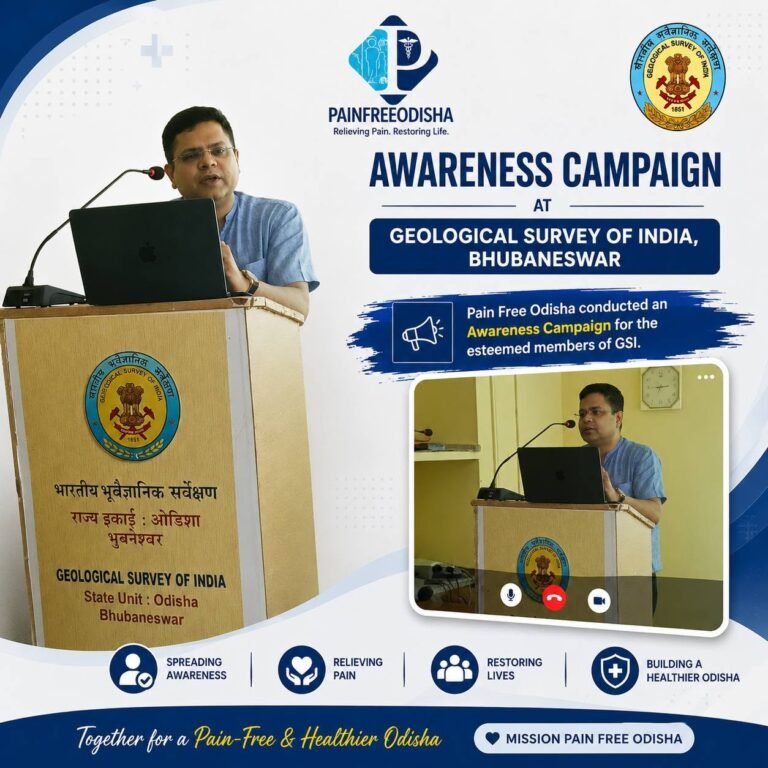 Pain Awarness Campaign at GSI Bhubaneswar